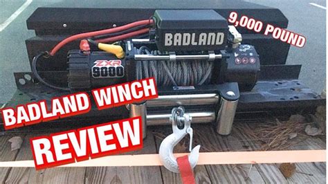 Off-Road Vehicle Winch with Automatic Load. . Badlands 9000 winch